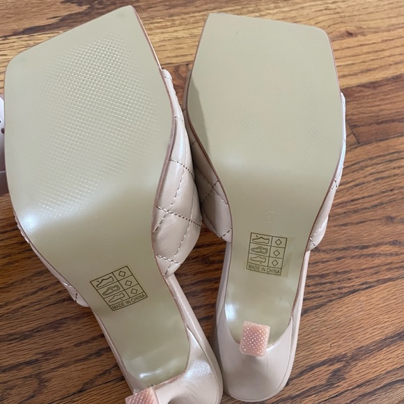 New without tags square toe heeled sandals. - Picture 6 of 9